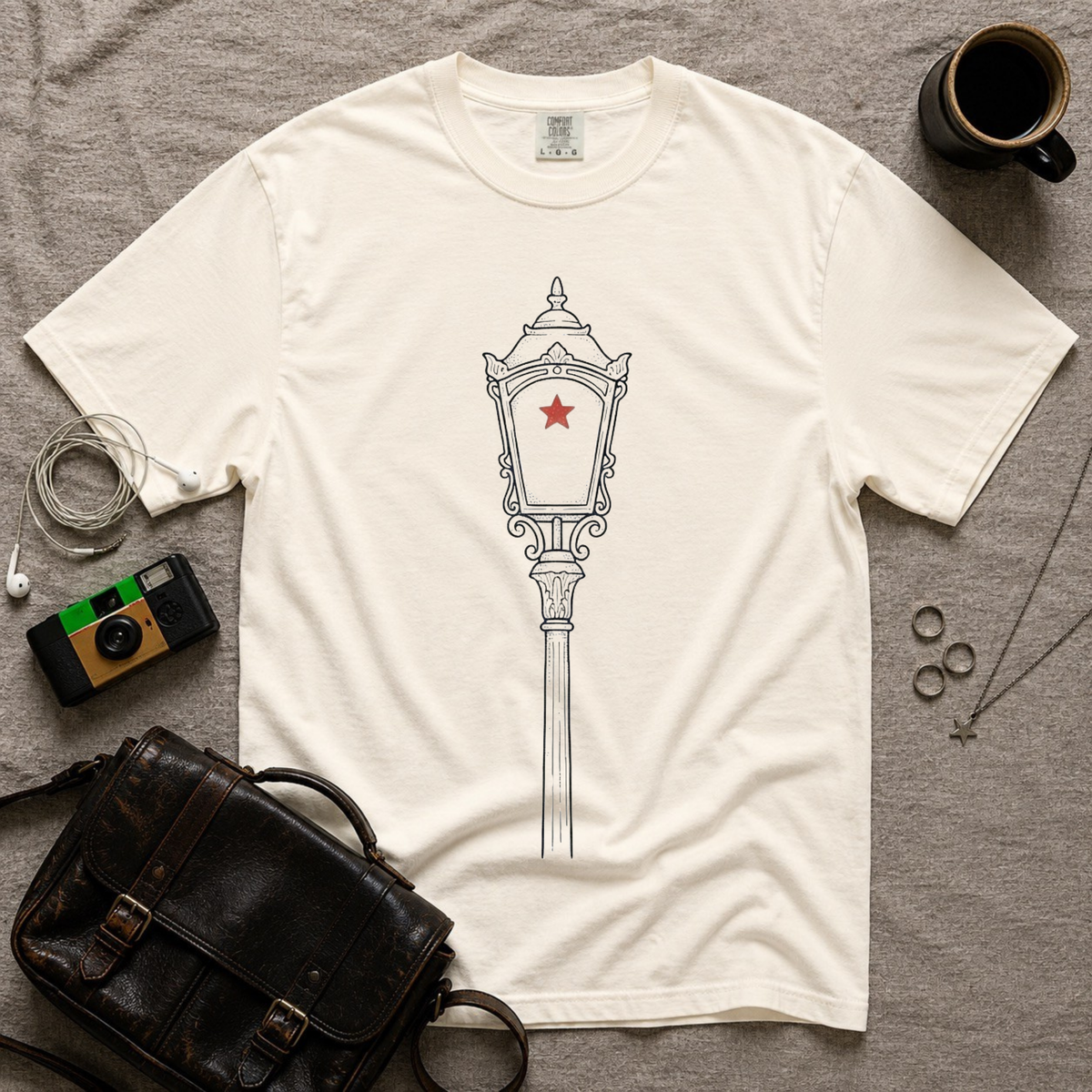 Vintage Street Lamp T‑Shirt