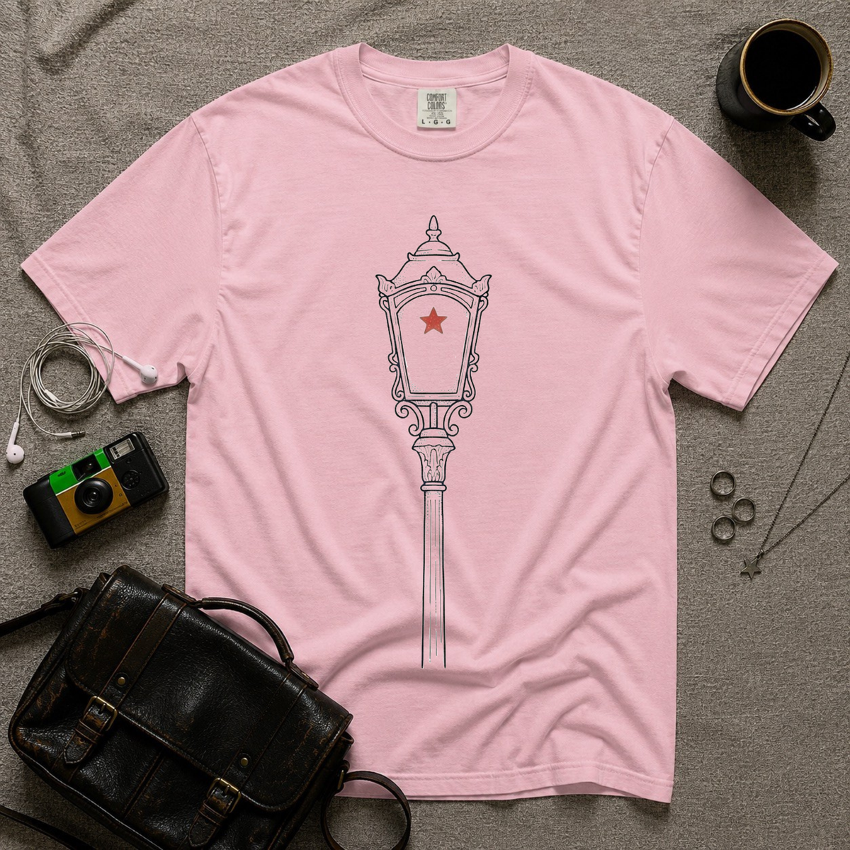 Vintage Street Lamp T‑Shirt