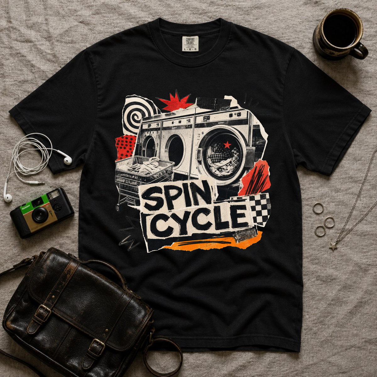 Spin Cycle Graphic T-Shirt