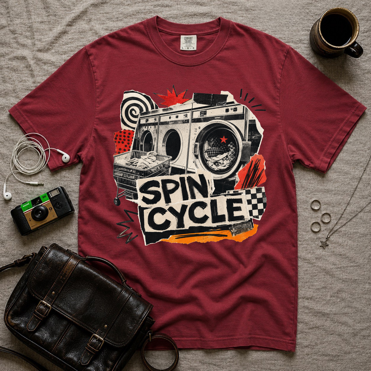 Spin Cycle Graphic T-Shirt