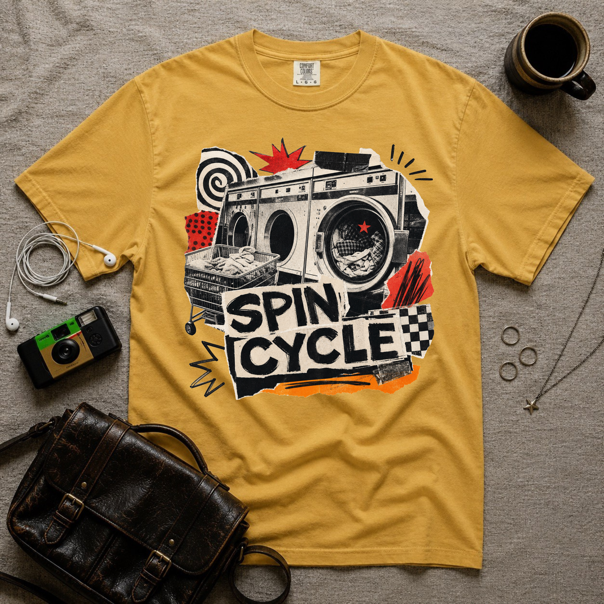 Spin Cycle Graphic T-Shirt