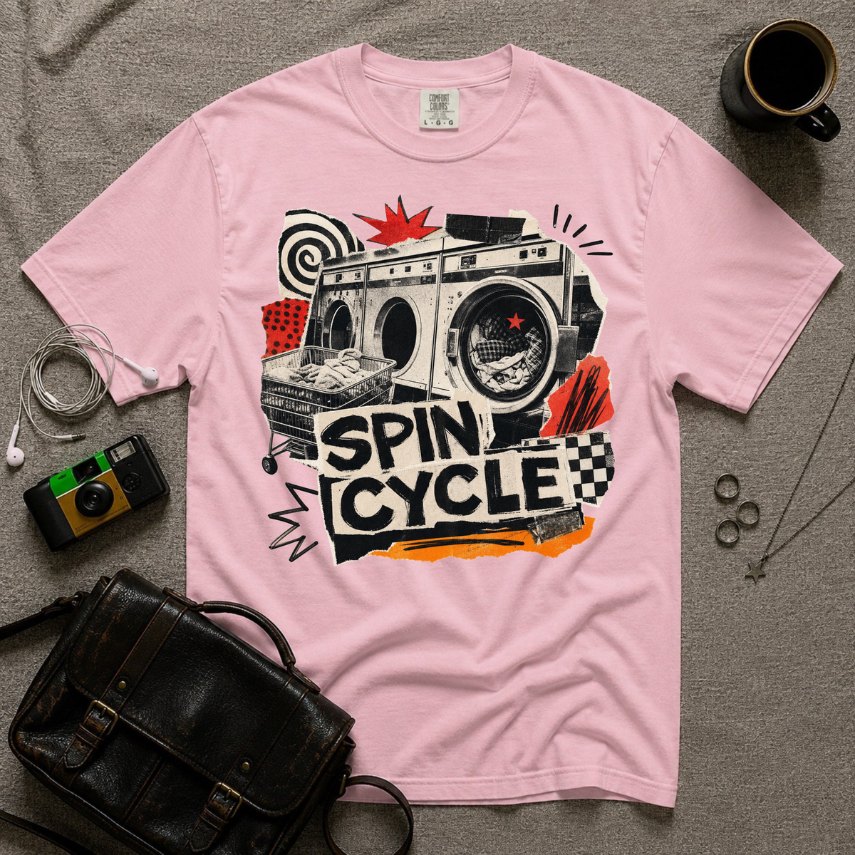 Spin Cycle Graphic T-Shirt