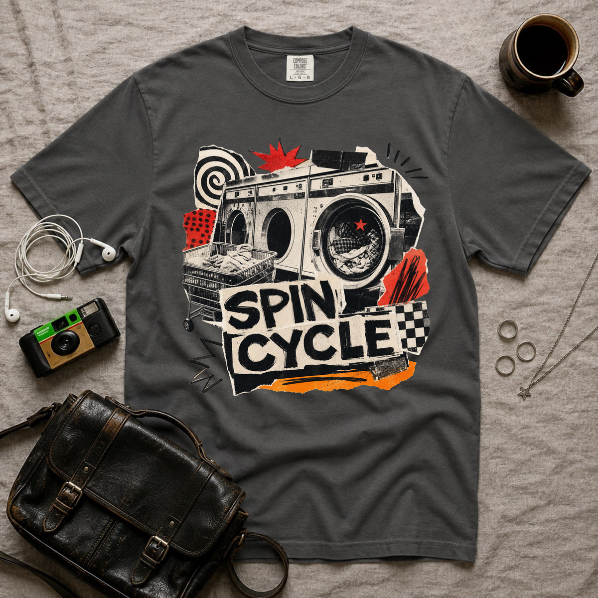 Spin Cycle Graphic T-Shirt