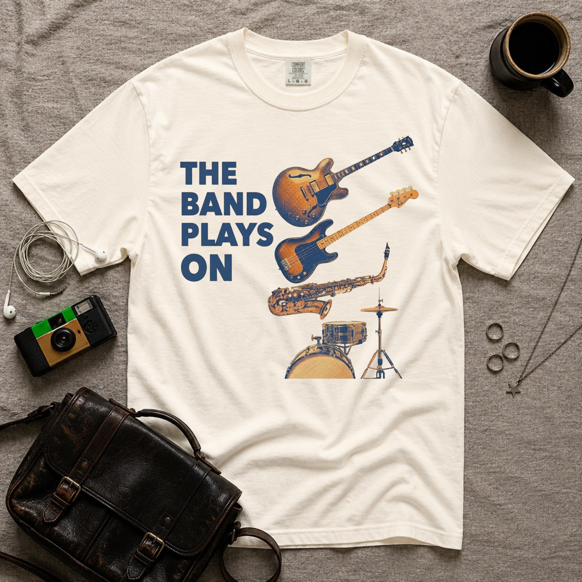 Band Plays On T-Shirt