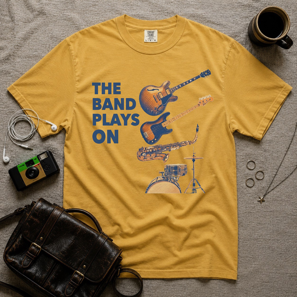 Band Plays On T-Shirt