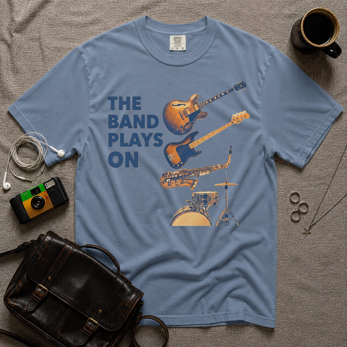 Band Plays On T-Shirt