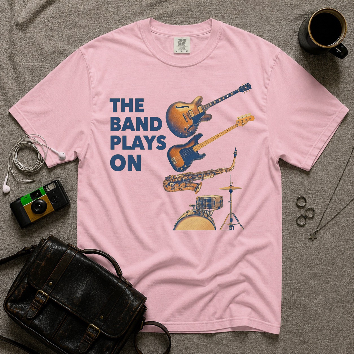 Band Plays On T-Shirt