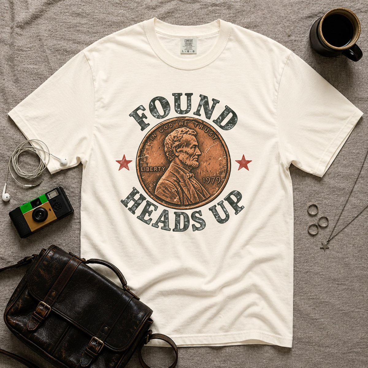 Found Heads Up Penny T-Shirt