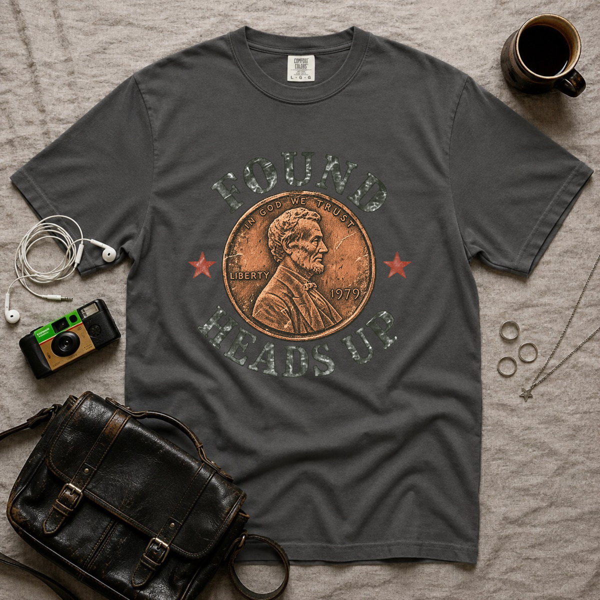 Found Heads Up Penny T-Shirt