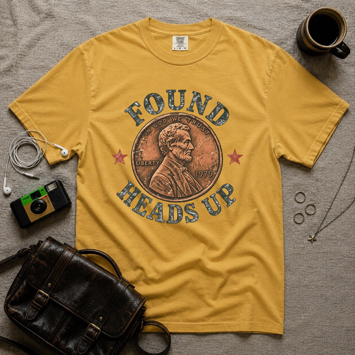 Found Heads Up Penny T-Shirt