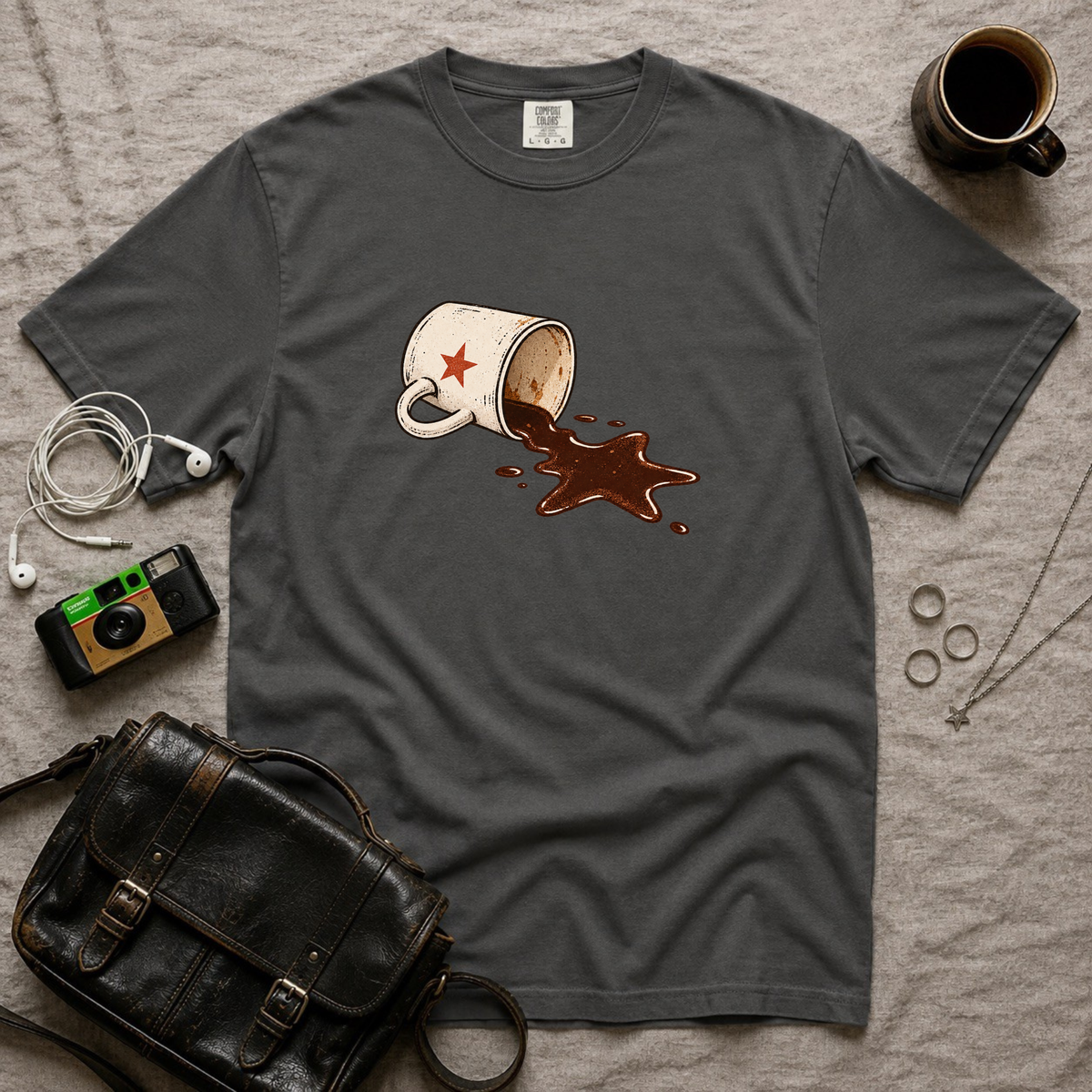 Spilled Coffee Cup T-Shirt