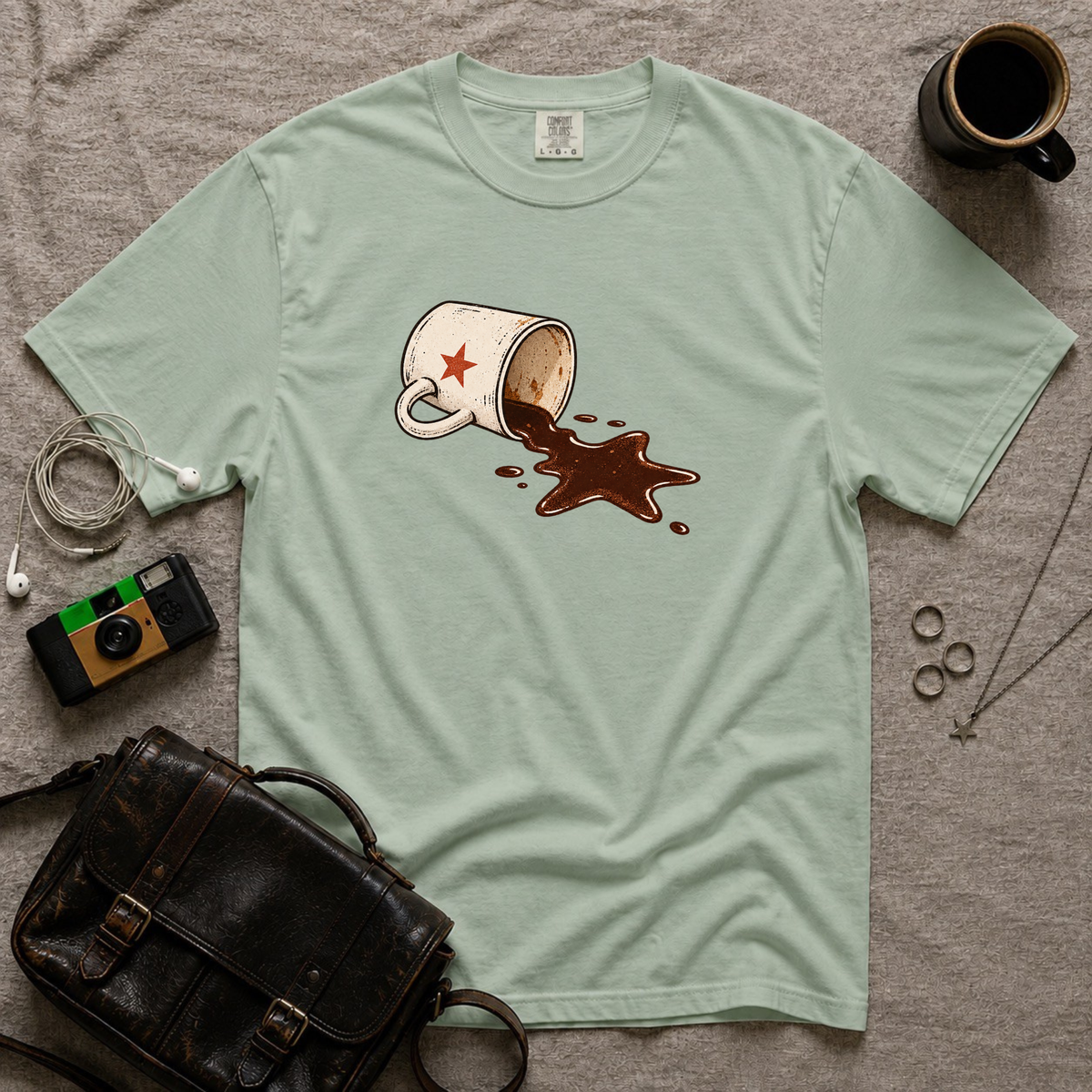 Spilled Coffee Cup T-Shirt