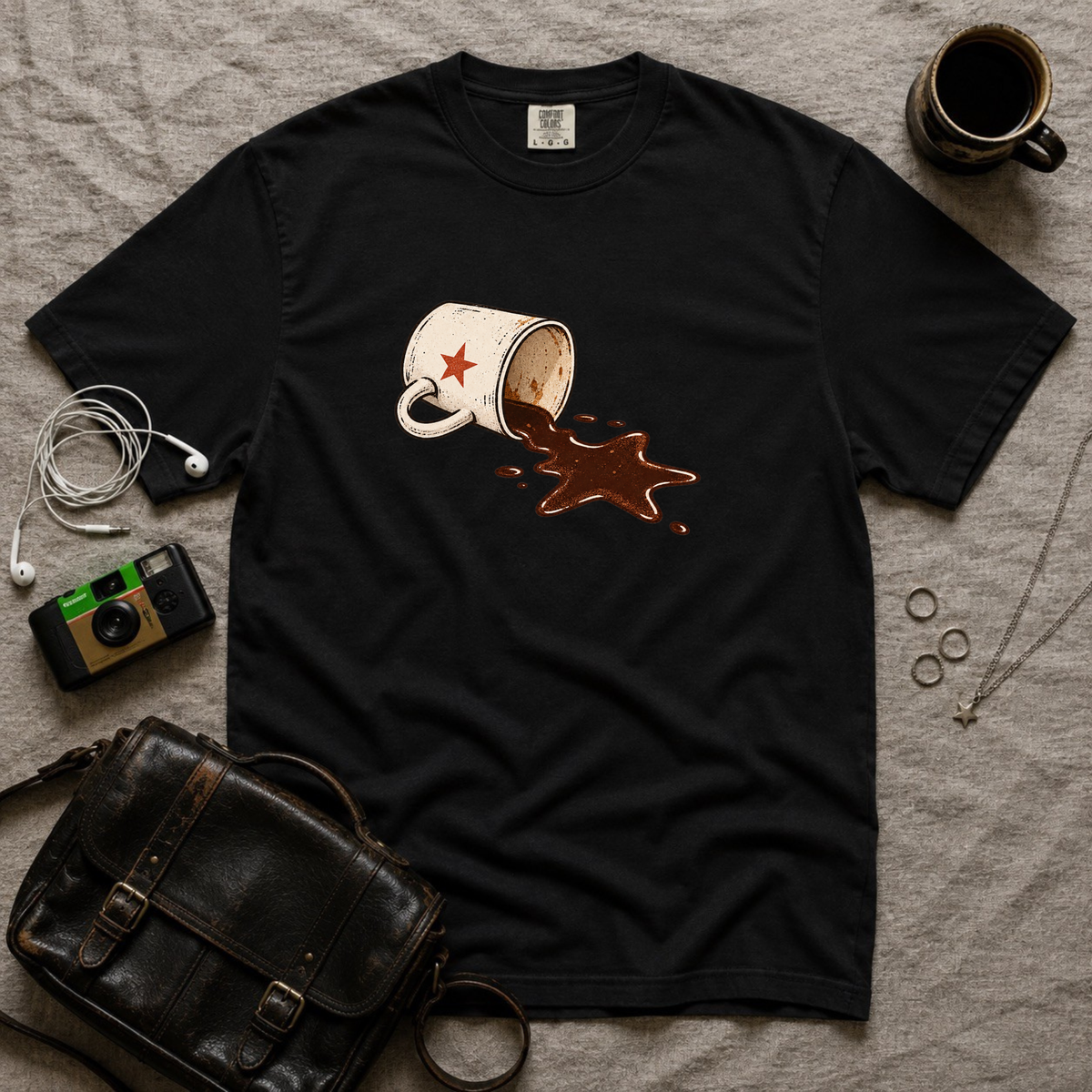 Spilled Coffee Cup T-Shirt