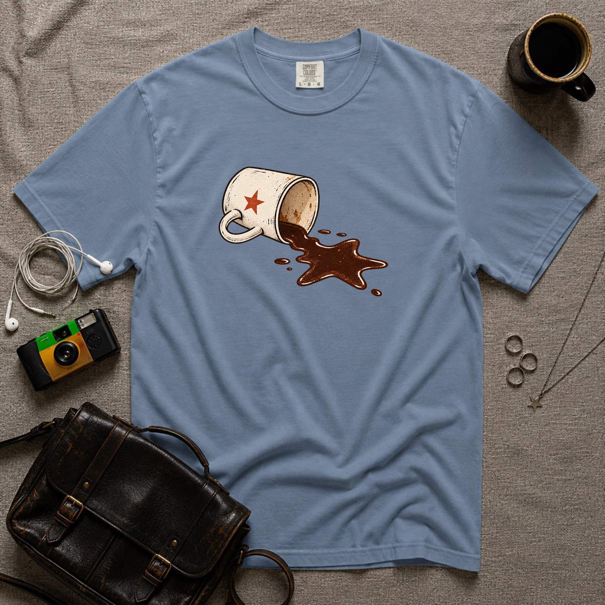 Spilled Coffee Cup T-Shirt
