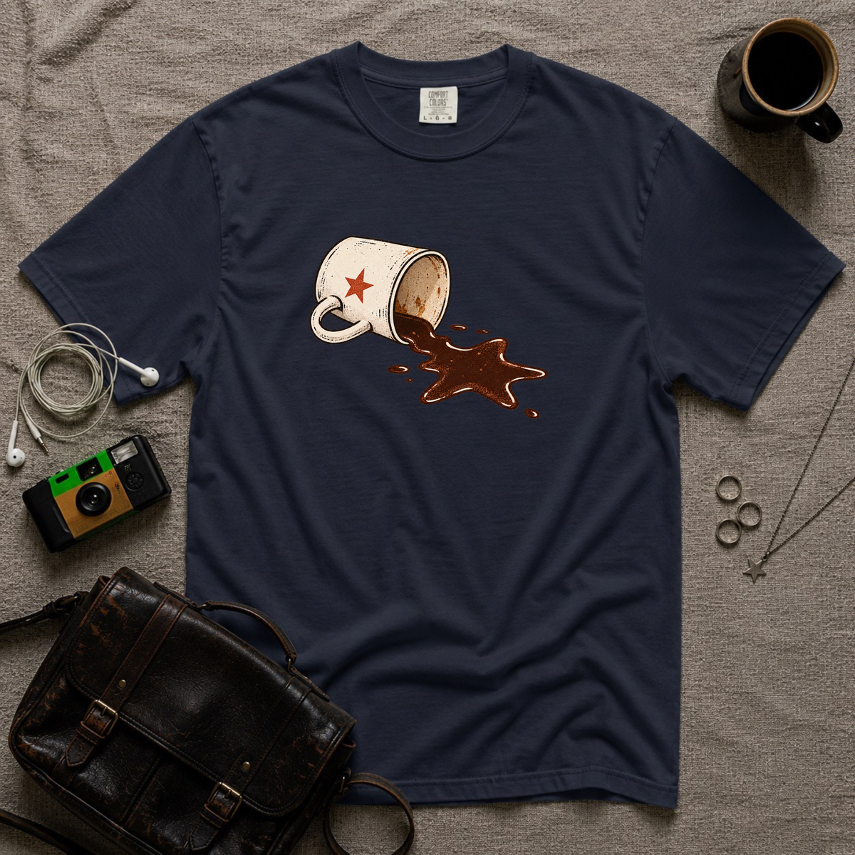 Spilled Coffee Cup T-Shirt