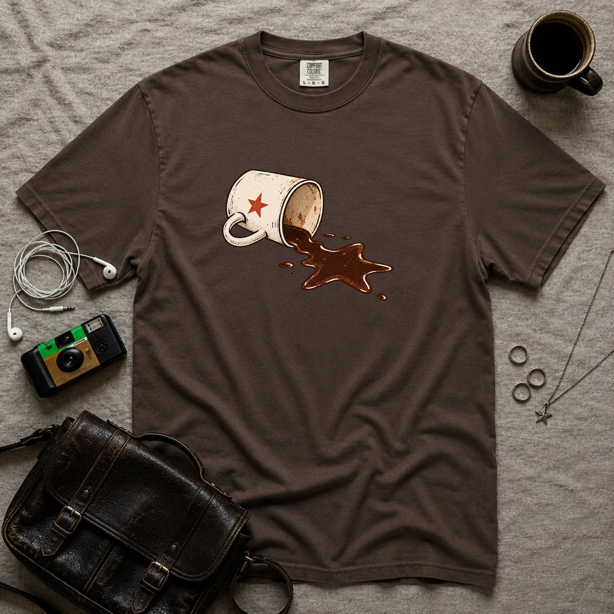 Spilled Coffee Cup T-Shirt
