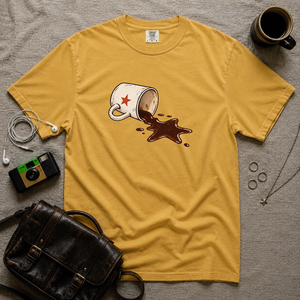 Spilled Coffee Cup T-Shirt