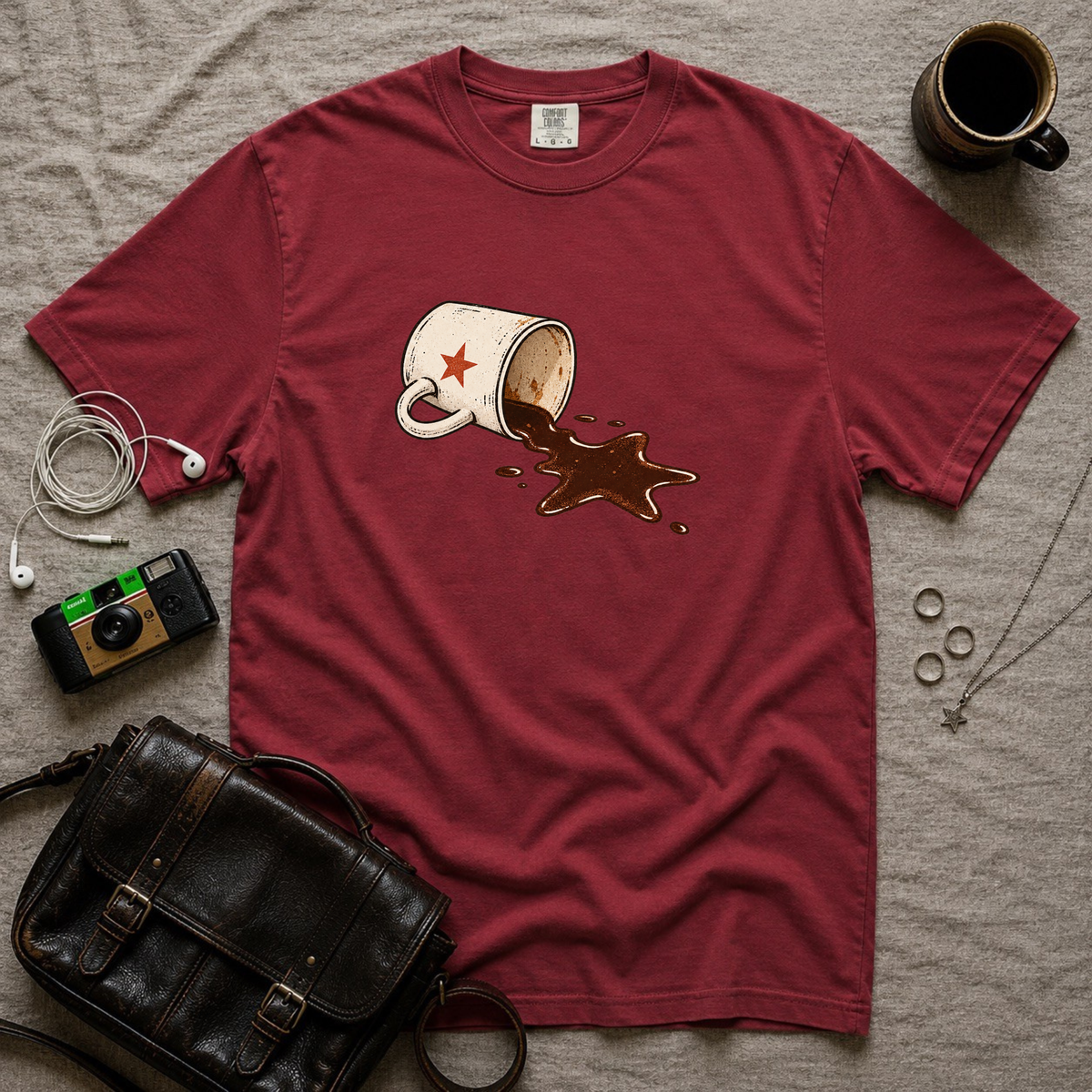 Spilled Coffee Cup T-Shirt