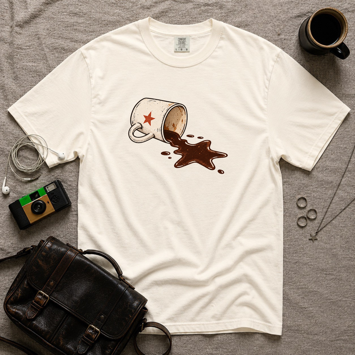 Spilled Coffee Cup T-Shirt